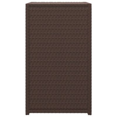 vidaXL C Table Brown 40x35x60 cm Poly Rattan