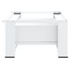 vidaXL Washing Machine Pedestal with Drawer White