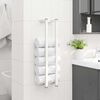 vidaXL Towel Rack White 12.5x12.5x60 cm Steel