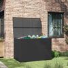 vidaXL Garden Storage Box Black 150x100x100 cm Poly Rattan