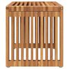 vidaXL Garden Side Table Brown 50 x 32.5 x 35 cm Solid teak wood