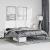 vidaXL Metal Bed Frame without Mattress Black 183x213cm