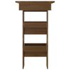 vidaXL Wall Bar Table Brown Oak 102x45x103.5 cm Engineered Wood