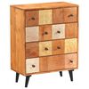 vidaXL Chest of Drawers 60x30x75 cm Solid Acacia Wood