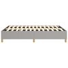 vidaXL Bed Frame without Mattress Light Grey Full Fabric (US Only)