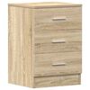 vidaXL Bedside Cabinets 2 pcs Sonoma Oak 38x35x56 cm Engineered Wood