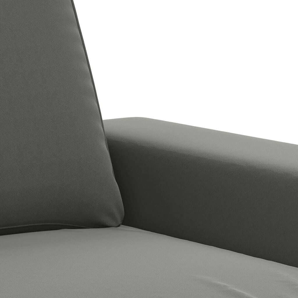 vidaXL Sofa Chair Dark Grey 60 cm Microfibre Fabric