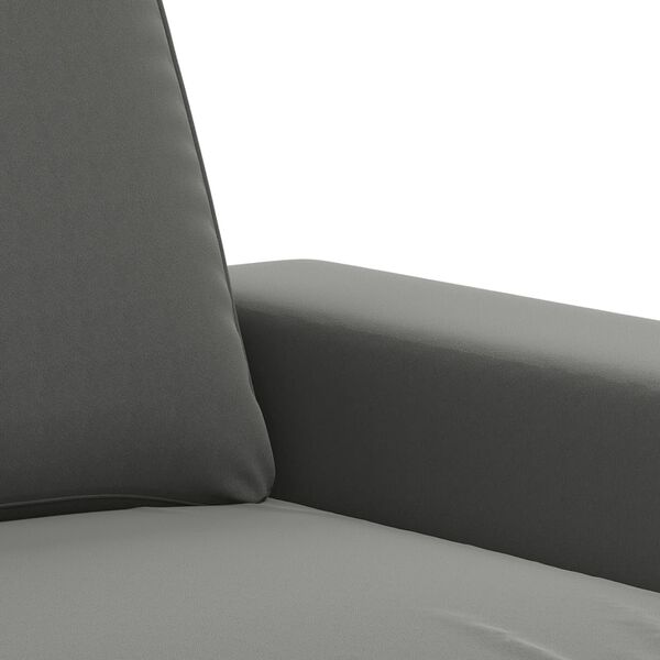 vidaXL Sofa Chair Dark Grey 60 cm Microfibre Fabric