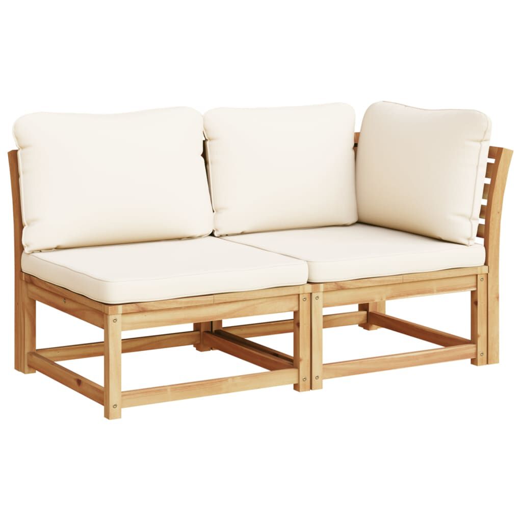 vidaXL 5 Piece Garden Lounge Set with Cushions Solid Wood Acacia