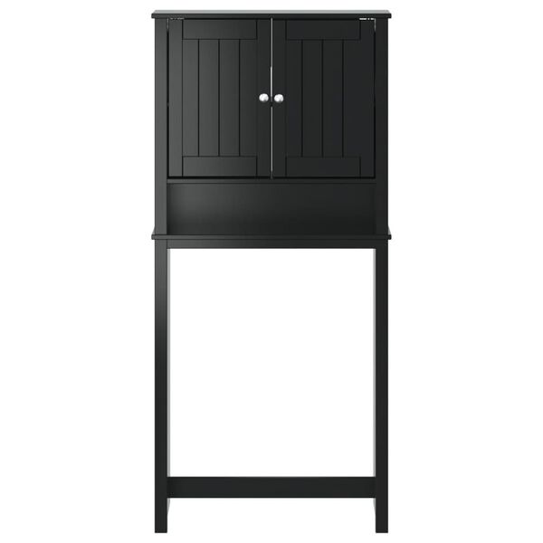 vidaXL Washing Machine Cabinet BERG Black 76x27x164.5 cm Solid Wood