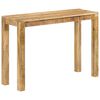 vidaXL Console Table 110x35x76 cm Rough Mango Wood