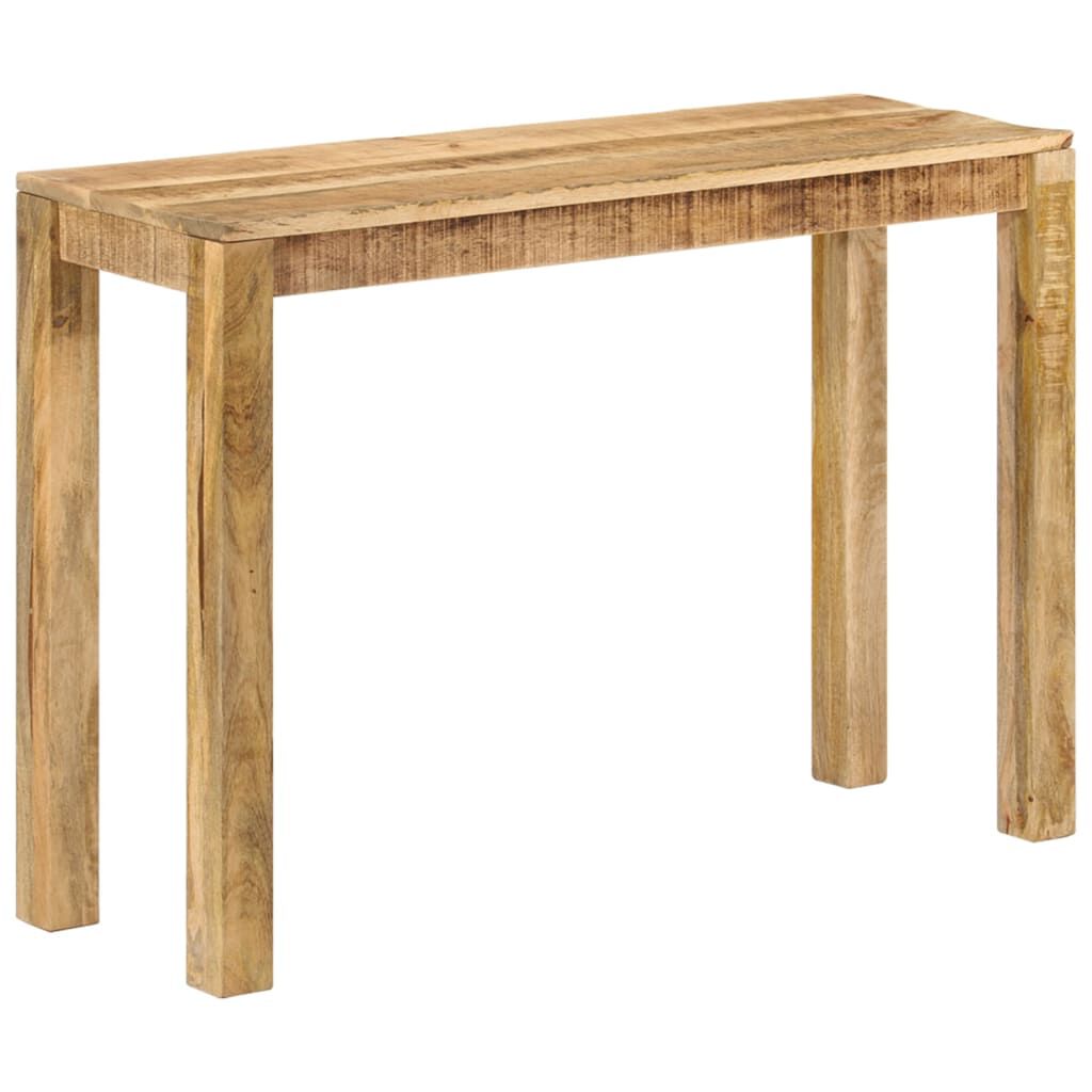 vidaXL Console Table 110x35x76 cm Rough Mango Wood