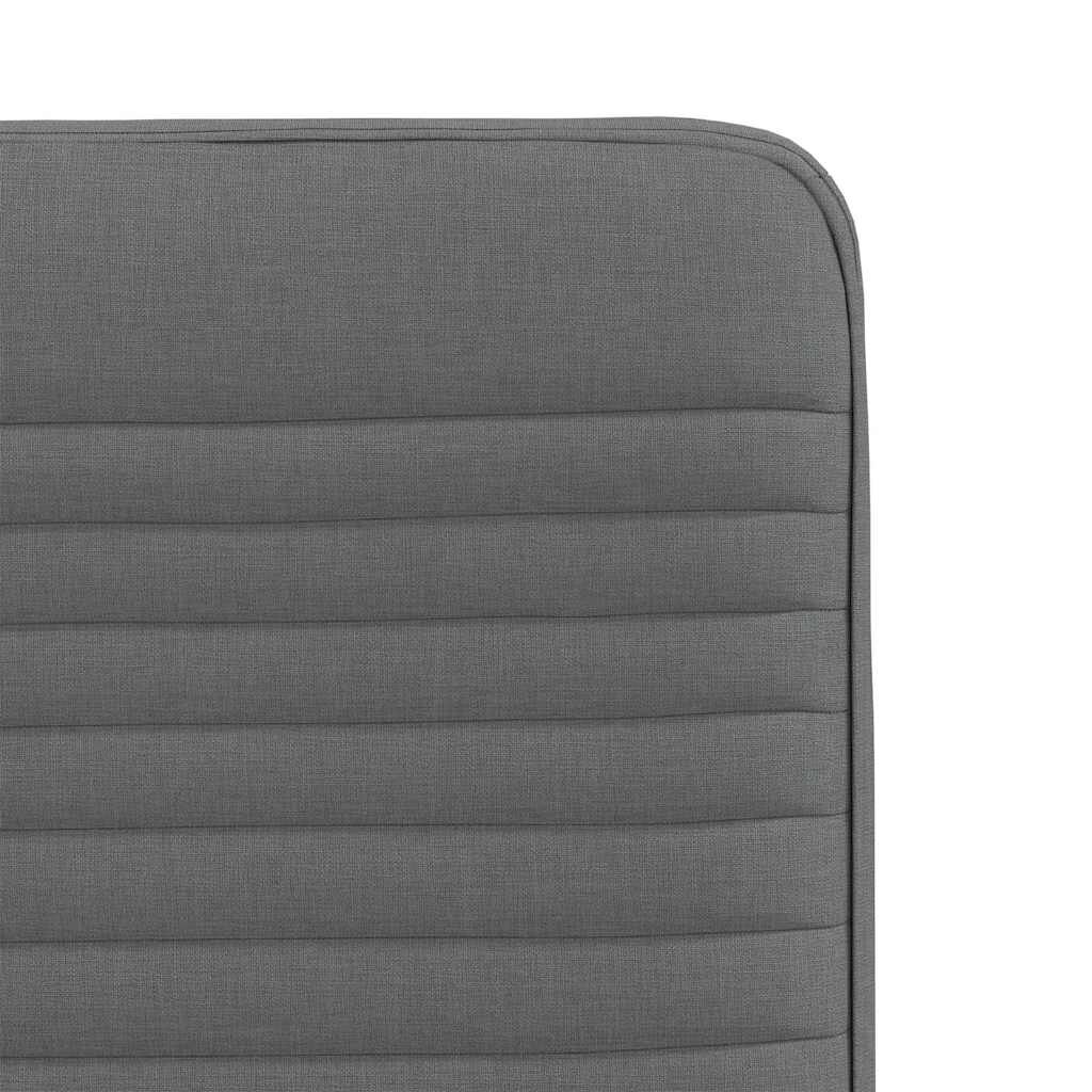 vidaXL Dining Chairs 2 pcs Dark Grey Fabric