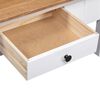 vidaXL Coffee Table White 100x60x45 cm Solid Pine Wood Panama Range