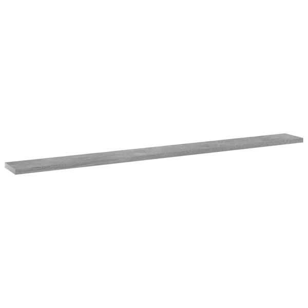vidaXL Bookshelf Boards 4 pcs Concrete Grey 100x10x1.5 cm Engineered Wood