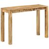 vidaXL Console Table 110x35x76 cm Rough Mango Wood