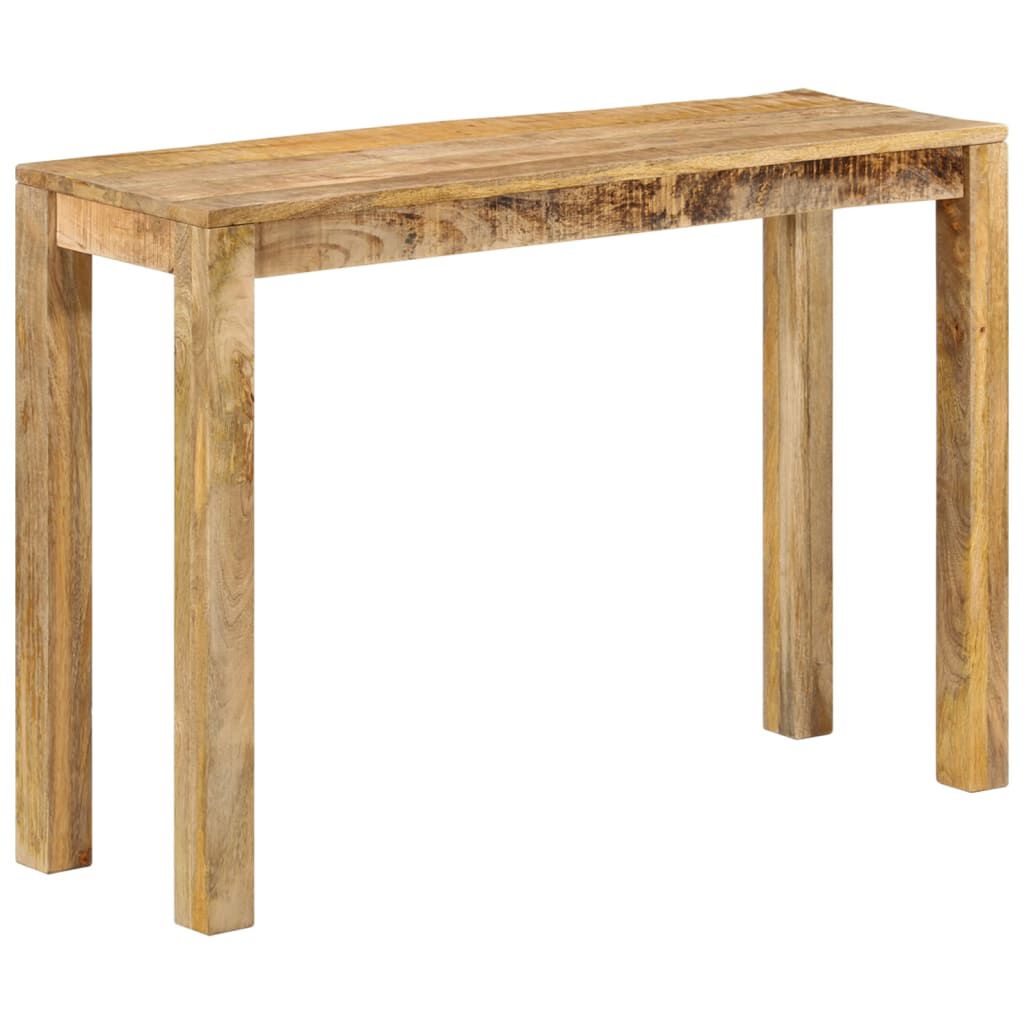 vidaXL Console Table 110x35x76 cm Rough Mango Wood