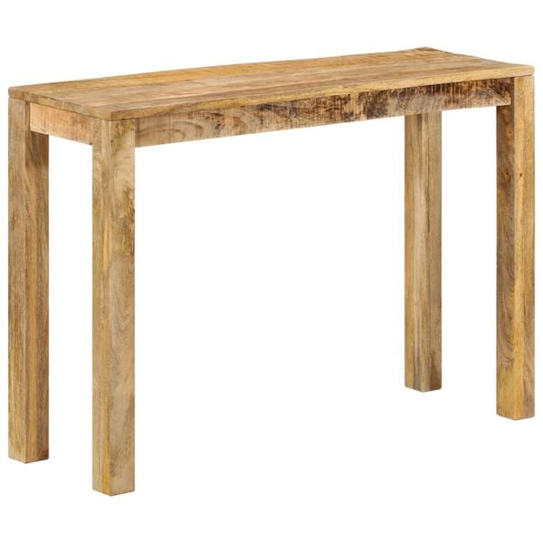 vidaXL Console Table 110x35x76 cm Rough Mango Wood