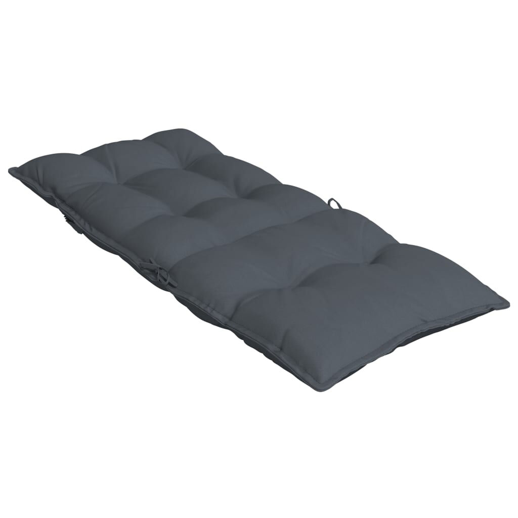vidaXL Highback Chair Cushions 2 pcs Anthracite Oxford Fabric