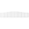 vidaXL Arched Gabion Baskets 2 pcs 400x30x60/80 cm Galvanised Iron