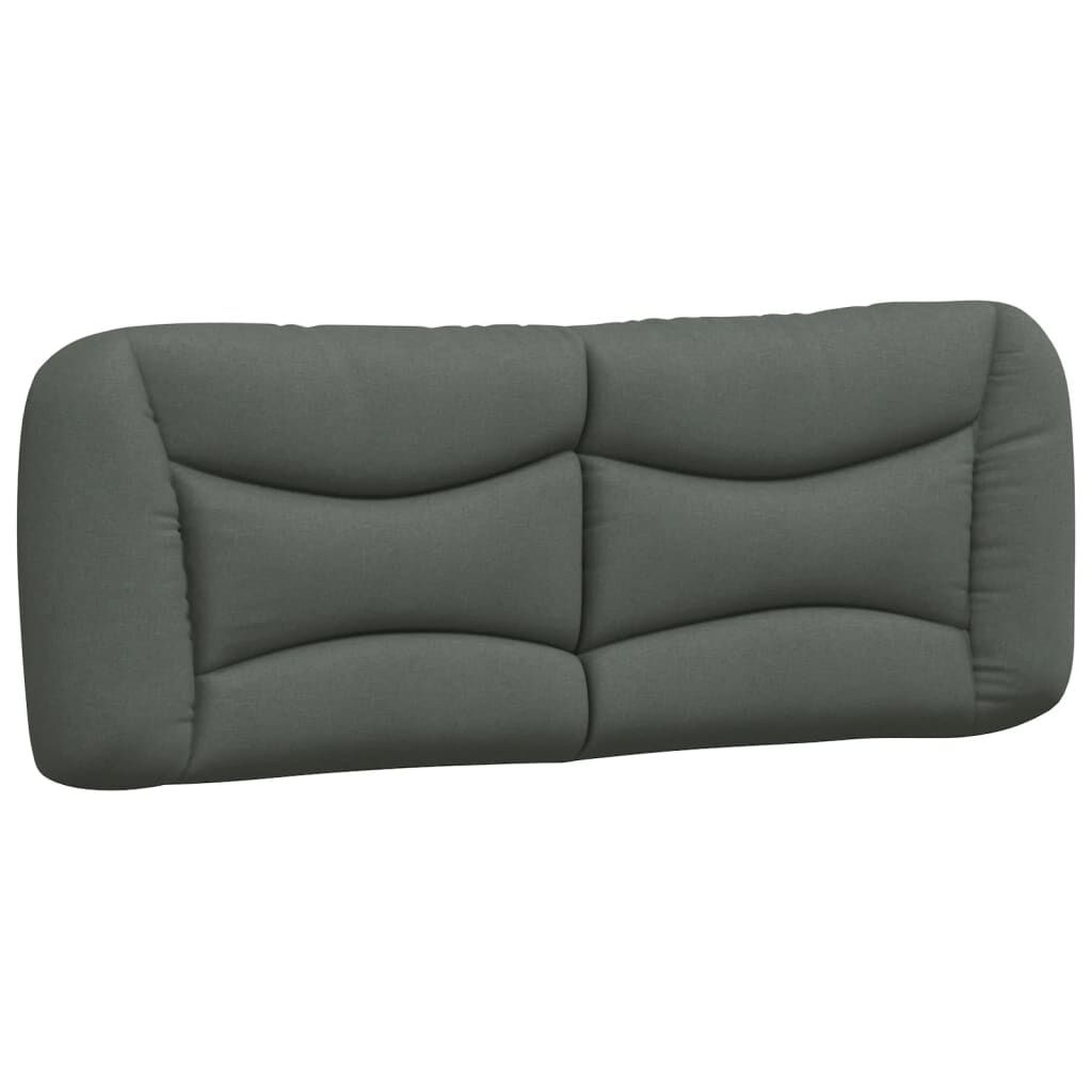 vidaXL Bed Frame without Mattress Dark Grey 193x203 cm Fabric