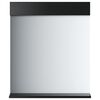 vidaXL Bathroom Mirror with Shelf "BERG" Black 60x12x70 cm Solid Wood