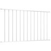 vidaXL Fence Panel Powder-coated Steel 1.7x0.75 m White