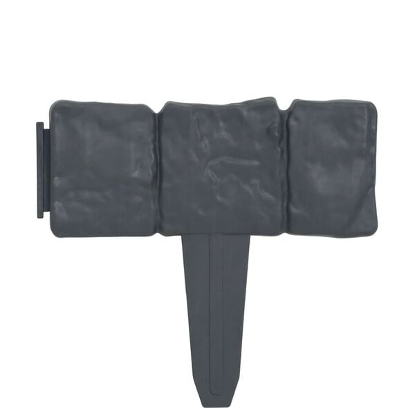 vidaXL Lawn Fence Stone Look 41 pcs Plastic 10 m