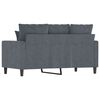 vidaXL 2-Seater Sofa Dark Grey 120 cm Velvet