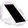 vidaXL Dog Ramp Grey 70x35 cm Solid Wood Fir
