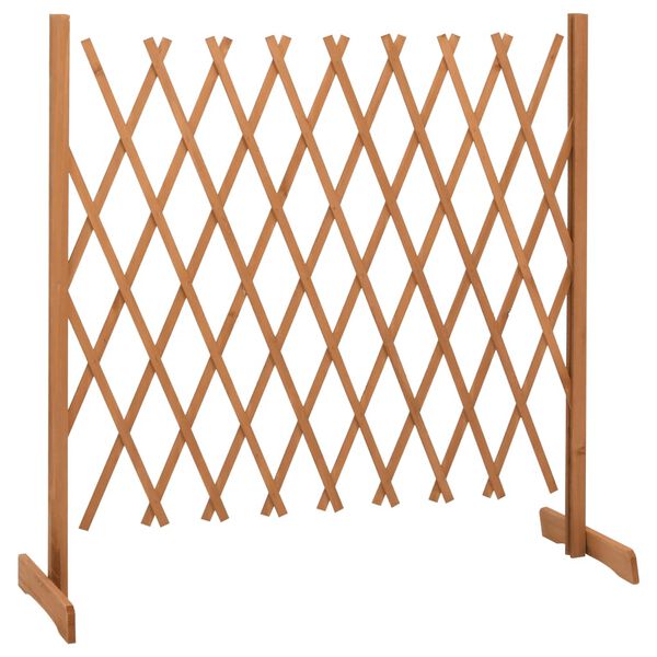 vidaXL Garden Trellis Fence Orange 180x100 cm Solid Firwood