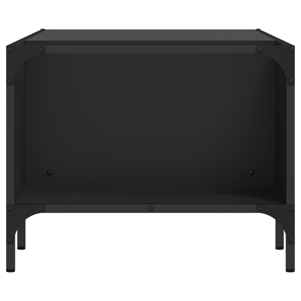vidaXL Coffee Table with Rack Black 100x51x40 cm Engineered Wood