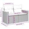 vidaXL 10 Piece Garden Sofa Set with Cushions Black Poly Rattan