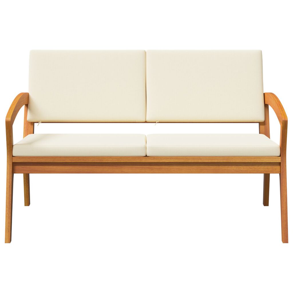vidaXL Garden Bench with Cushions 115x70x72 cm Solid Wood Acacia