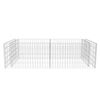 vidaXL Gabion Planter Galvanised Steel 180x90x50 cm