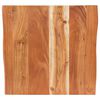 vidaXL Bistro Table with Live Edges 50x50x75 cm Solid Acacia Wood