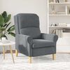 vidaXL Armchair Dark grey 76 x 94 x 102 cm Velvet
