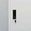 vidaXL Wardrobe Light Grey 80x50x180 cm Steel