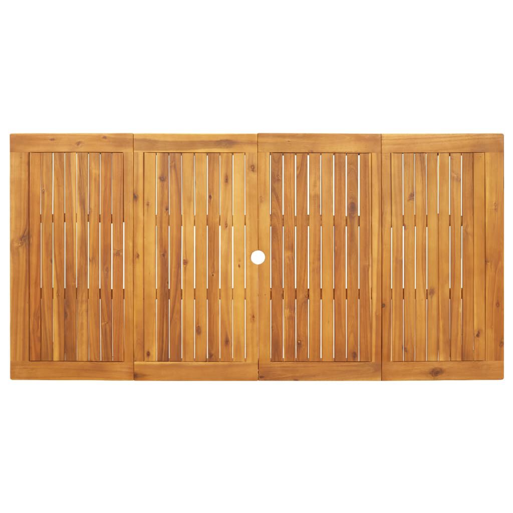 vidaXL Garden Dining Table 180x90x75 cm Solid Wood Acacia