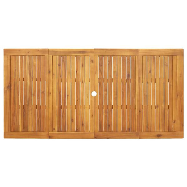 vidaXL Garden Dining Table 180x90x75 cm Solid Wood Acacia