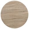vidaXL Bistro Table MDF and Steel Round 80x75 cm Oak Colour