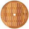 vidaXL Folding Garden Table &Oslash;60x75 cm Solid Eucalyptus Wood