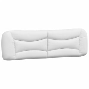 vidaXL Headboard Cushion "Hvar" White 183 cm King Faux Leather