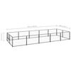 vidaXL Dog Kennel Black 10 m² Steel