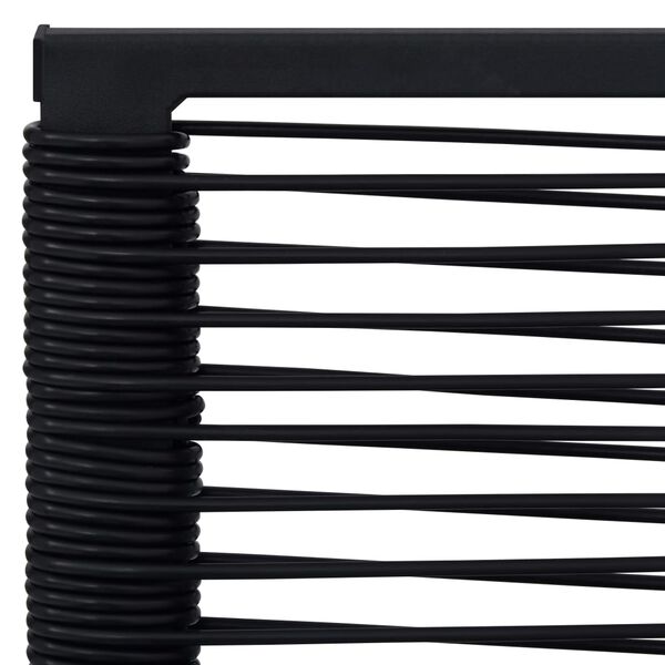vidaXL Garden Chairs 2 pcs PVC Rattan Black