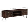 vidaXL TV Cabinet Solid Reclaimed Wood 140x30x45 cm