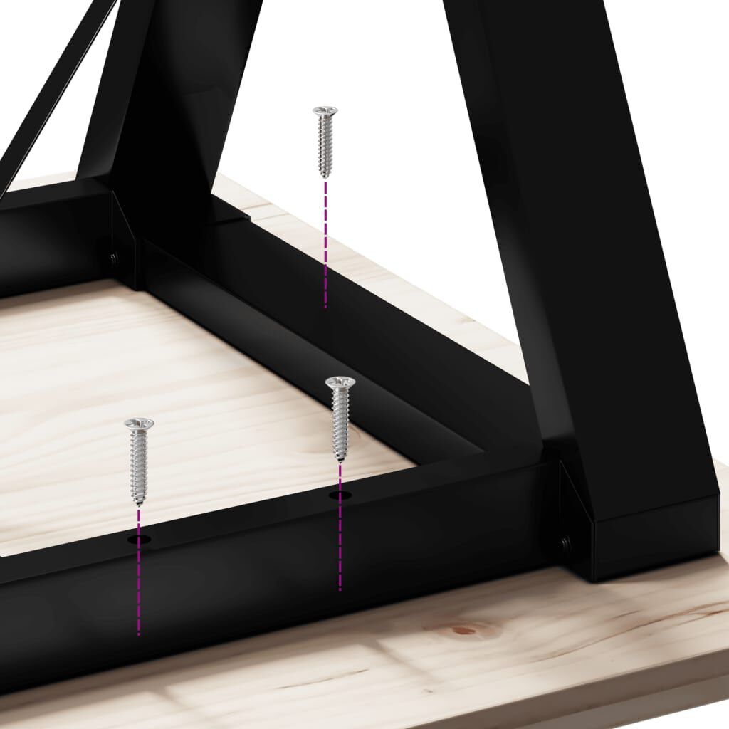 vidaXL Dining Table Legs Y-Frame 120x60x73 cm Steel