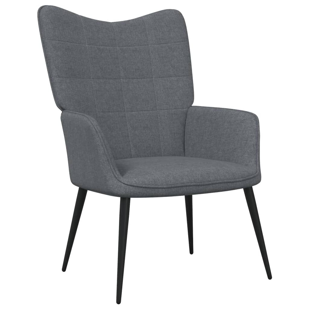 vidaXL Relaxing Chair Dark Grey Fabric
