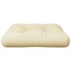 vidaXL Pallet Cushion Sand 58x58x10 cm Fabric
