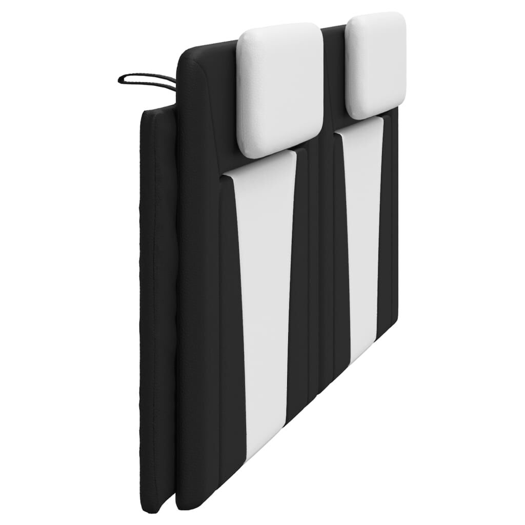vidaXL Headboard Cushion Black and White 193 cm Faux Leather